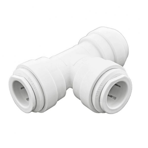 Ideal H2O JG Quick Connect Fitting - Tee  - 1-2 in - White (10-Bag)