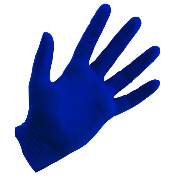 Grower's Edge Blue Powder Free Nitrile Gloves 4 mil Medium (100Box)