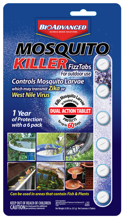 BioAdvanced Mosquito Killer Fizz Tabs-0.285 oz