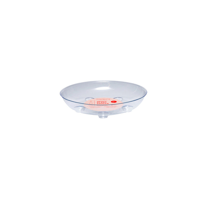 Curtis Wagner Plastics Carpet Saver Heavy Footed Saucer-Clear, 6 in