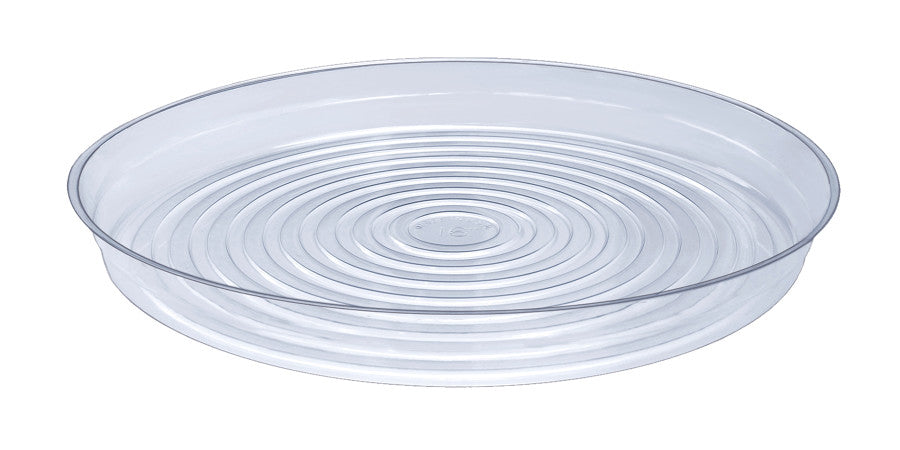 Curtis Wagner Plastics Vinyl Plant Saucer-Clear, 16 in