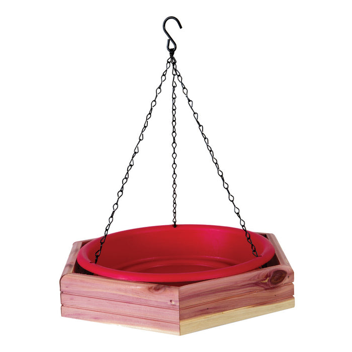 Pennington Cedar Hanging 2-in-1 Bird Bath & Feeder-4 lb Capacity