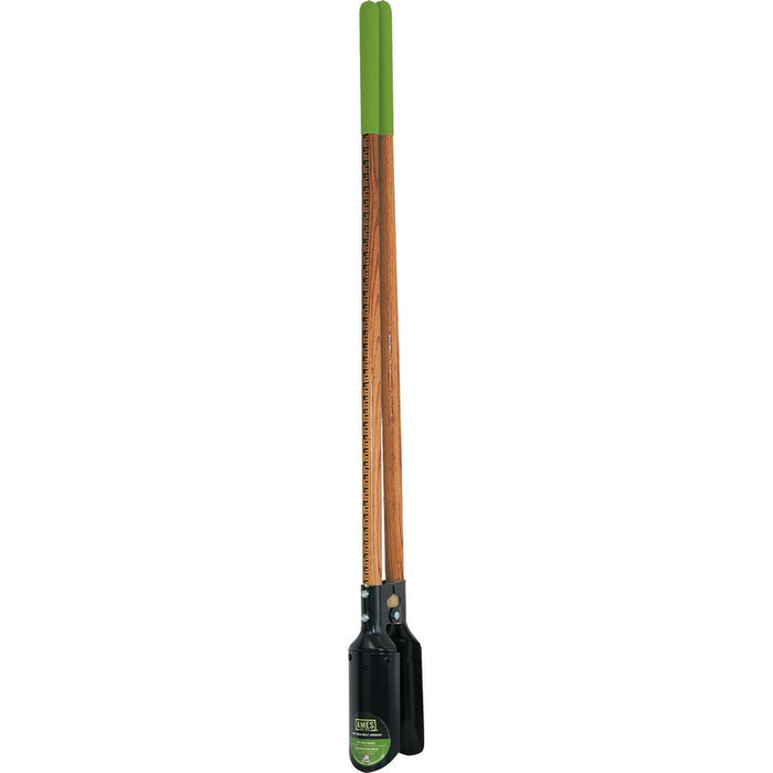 Ames Post Hole Digger with Ruler 44in Handle-Brown