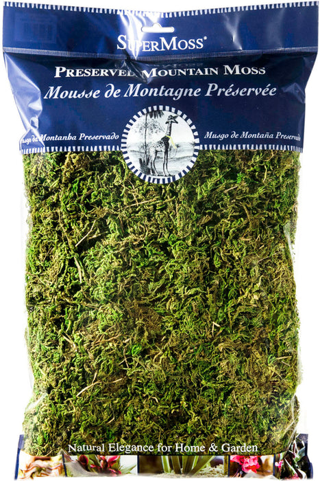 Supermoss Mountain Moss Peserved-Fresh Green, 8 oz